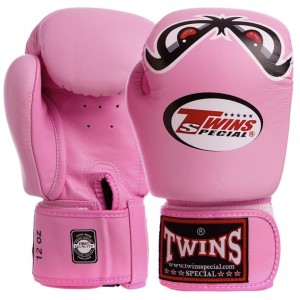 Боксерские перчатки Twins Special с рисунком (FBGV-25 pink)